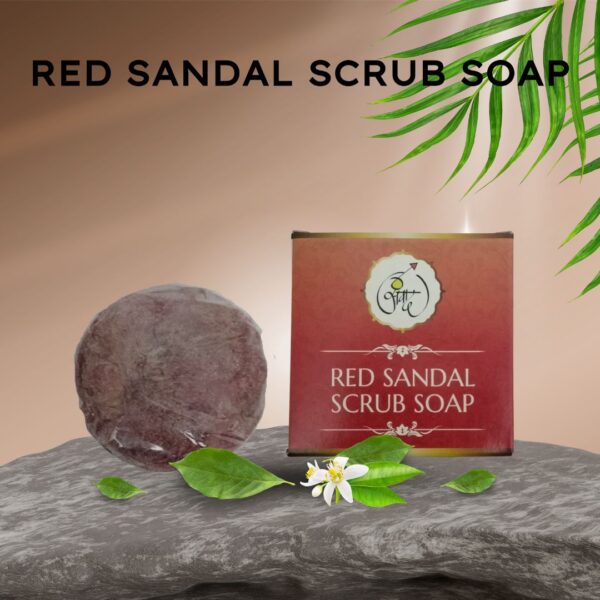 Red sandal crub soap
